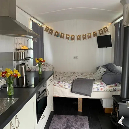Tides Reach, Deluxe Shepherds Hut 1, 100M From The Beach Saint Merryn Exterior photo